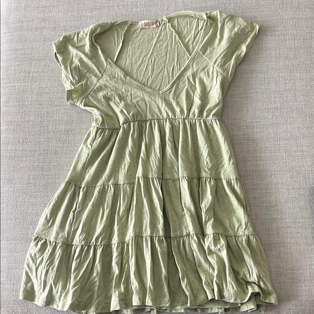 Altar'd State Sage Green Dress